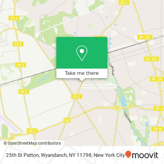 Mapa de 25th St Patton, Wyandanch, NY 11798