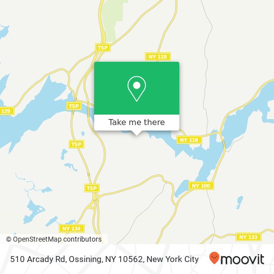 Mapa de 510 Arcady Rd, Ossining, NY 10562