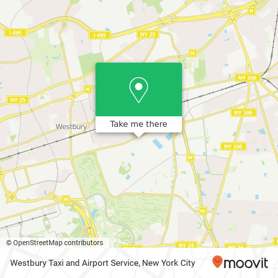 Mapa de Westbury Taxi and Airport Service