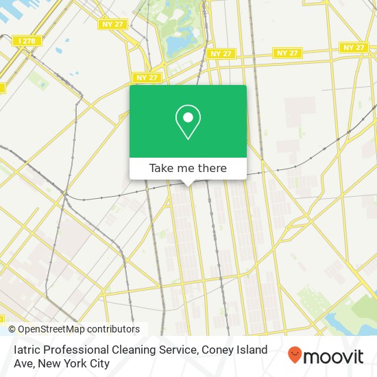 Iatric Professional Cleaning Service, Coney Island Ave map