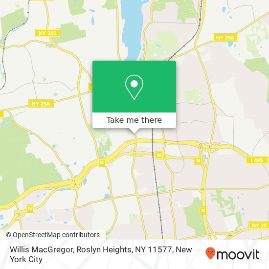 Mapa de Willis MacGregor, Roslyn Heights, NY 11577