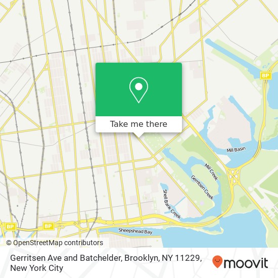 Gerritsen Ave and Batchelder, Brooklyn, NY 11229 map