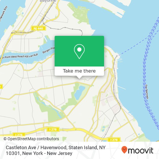 Castleton Ave / Havenwood, Staten Island, NY 10301 map