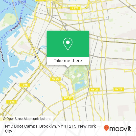 NYC Boot Camps, Brooklyn, NY 11215 map