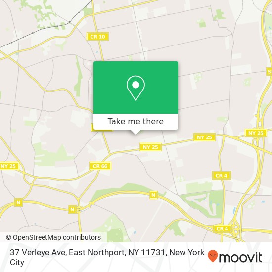 Mapa de 37 Verleye Ave, East Northport, NY 11731