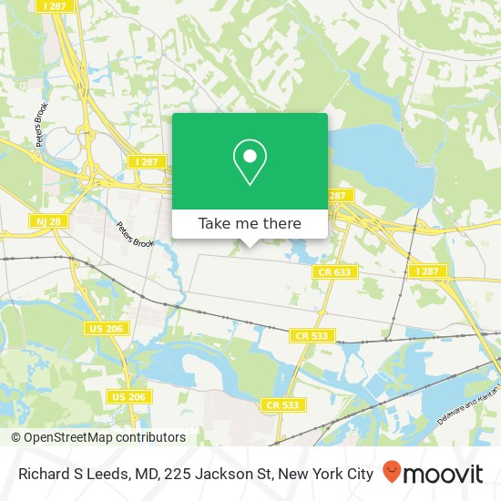 Richard S Leeds, MD, 225 Jackson St map