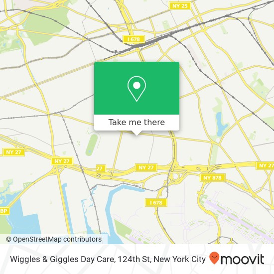 Mapa de Wiggles & Giggles Day Care, 124th St