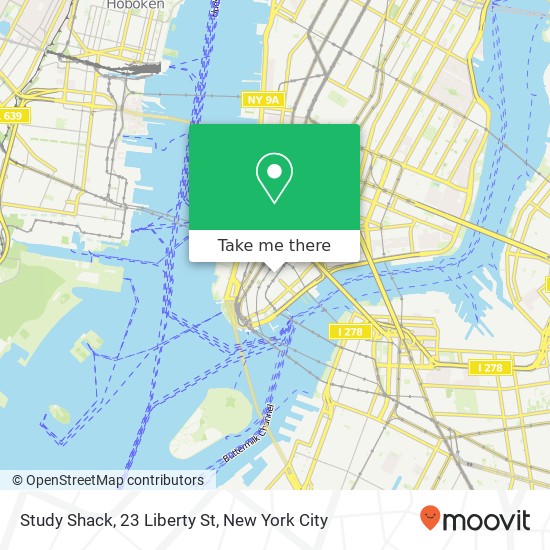 Mapa de Study Shack, 23 Liberty St