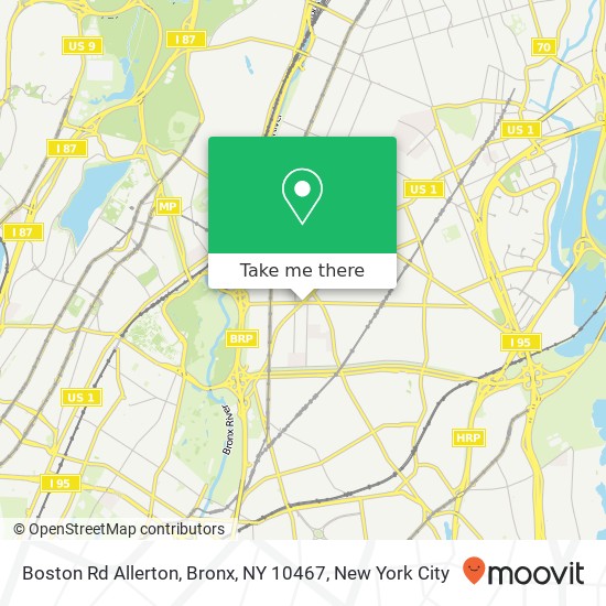 Boston Rd Allerton, Bronx, NY 10467 map