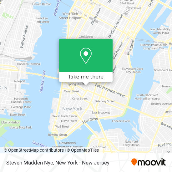 Mapa de Steven Madden Nyc