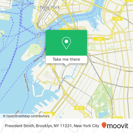 President Smith, Brooklyn, NY 11231 map