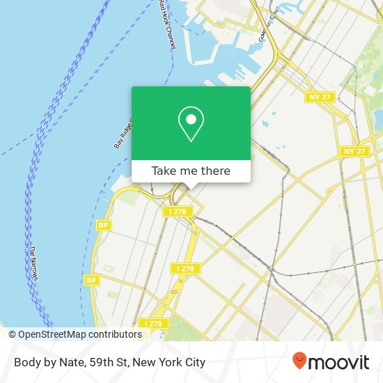 Body by Nate, 59th St map