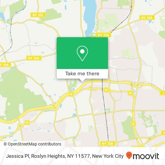 Mapa de Jessica Pl, Roslyn Heights, NY 11577