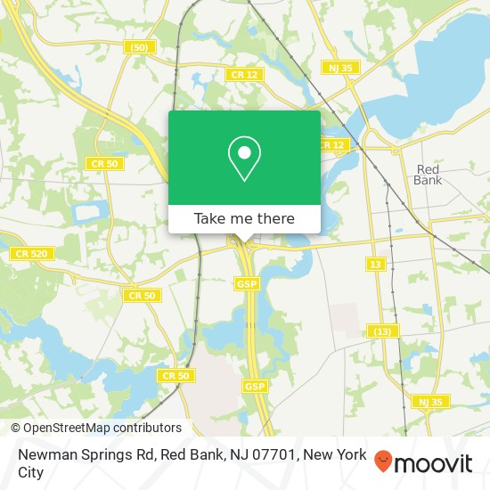 Newman Springs Rd, Red Bank, NJ 07701 map