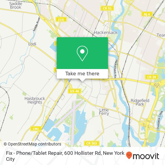 Fix - Phone / Tablet Repair, 600 Hollister Rd map