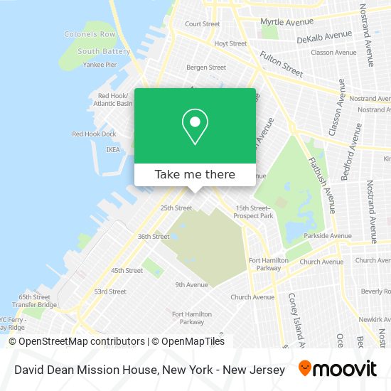 David Dean Mission House map