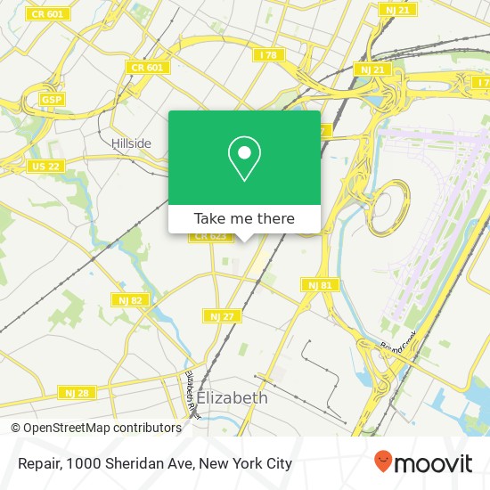 Mapa de Repair, 1000 Sheridan Ave