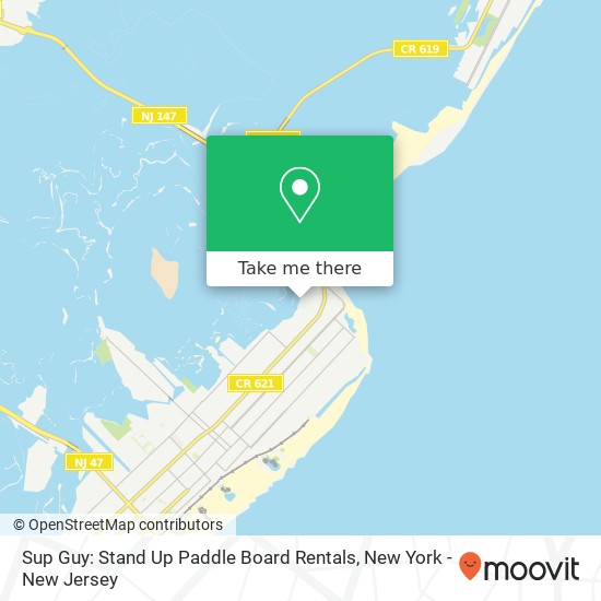 Sup Guy: Stand Up Paddle Board Rentals map