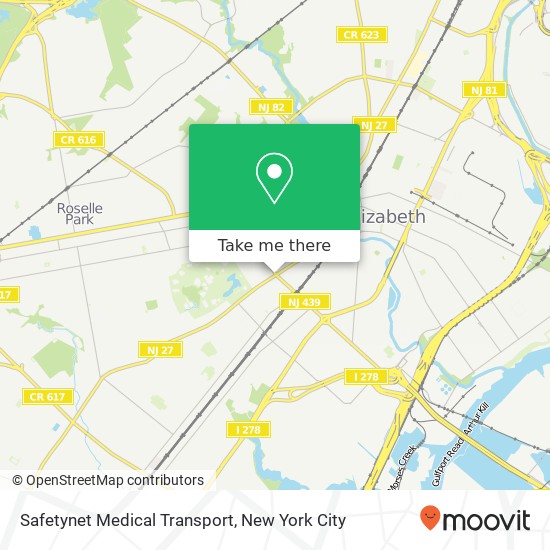 Safetynet Medical Transport map