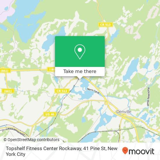 Mapa de Topshelf Fitness Center Rockaway, 41 Pine St