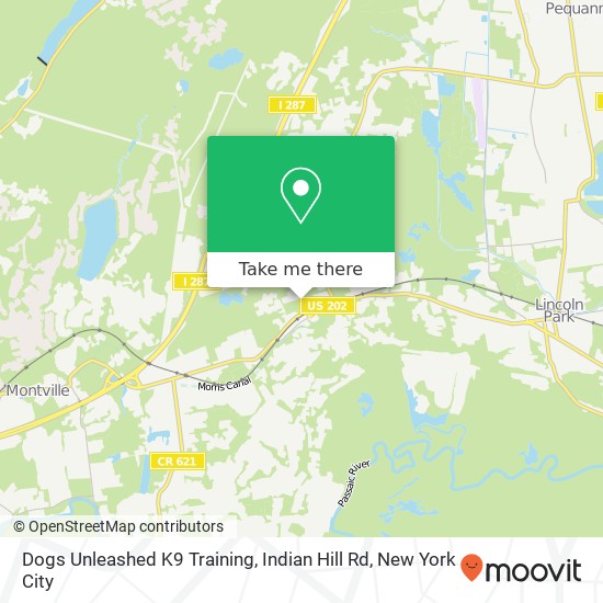 Mapa de Dogs Unleashed K9 Training, Indian Hill Rd
