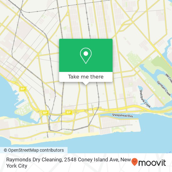 Mapa de Raymonds Dry Cleaning, 2548 Coney Island Ave