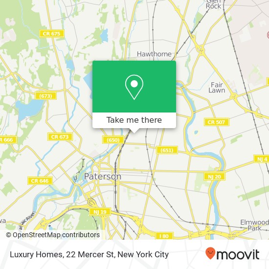 Luxury Homes, 22 Mercer St map