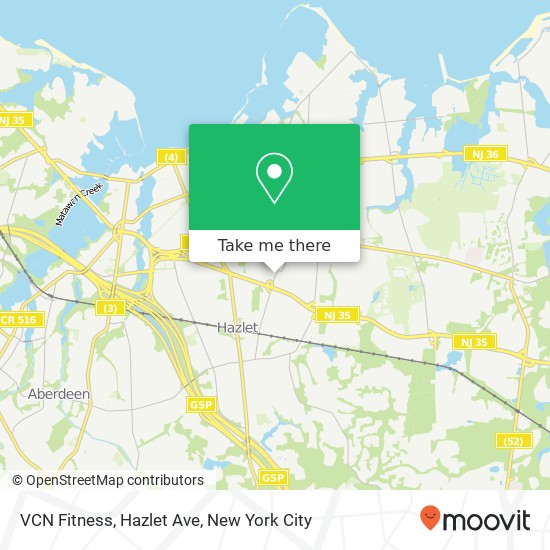 VCN Fitness, Hazlet Ave map