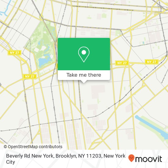 Beverly Rd New York, Brooklyn, NY 11203 map