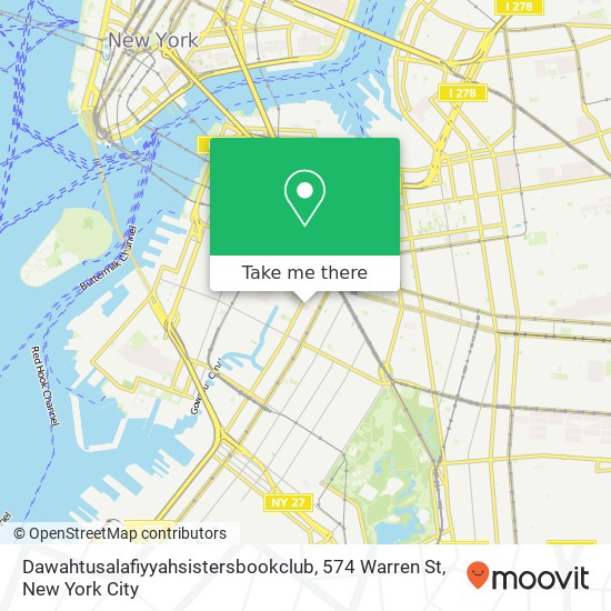 Mapa de Dawahtusalafiyyahsistersbookclub, 574 Warren St