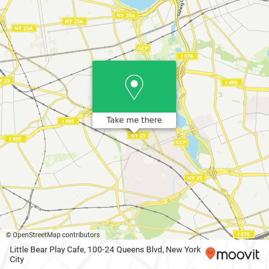 Little Bear Play Cafe, 100-24 Queens Blvd map