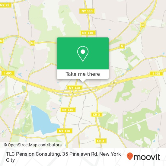 Mapa de TLC Pension Consulting, 35 Pinelawn Rd