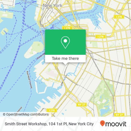 Mapa de Smith Street Workshop, 104 1st Pl