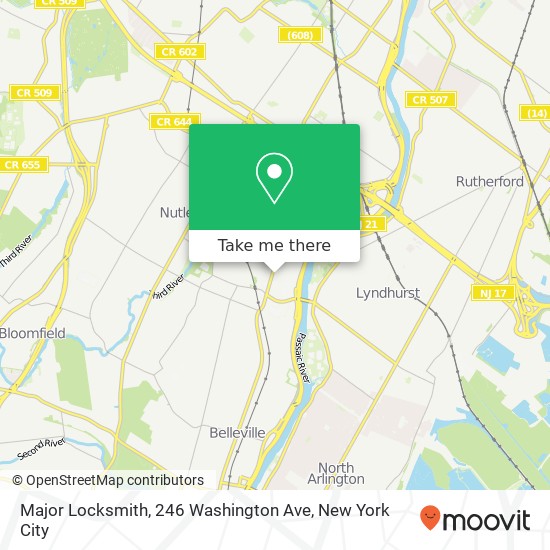 Mapa de Major Locksmith, 246 Washington Ave