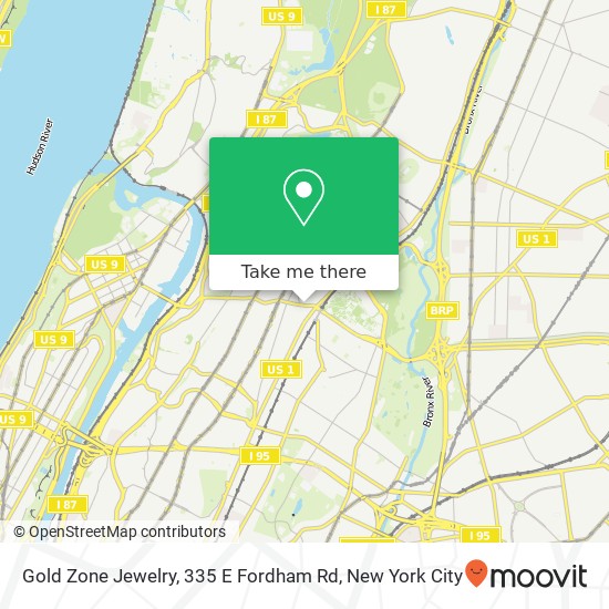 Gold Zone Jewelry, 335 E Fordham Rd map