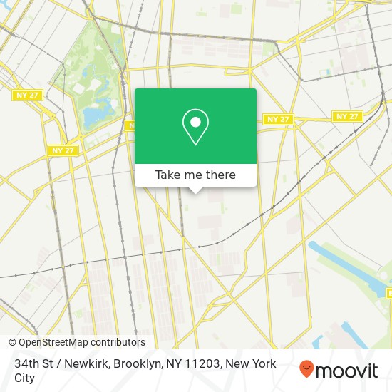 34th St / Newkirk, Brooklyn, NY 11203 map