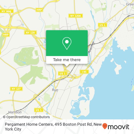 Mapa de Pergament Home Centers, 495 Boston Post Rd