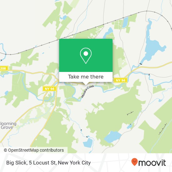Mapa de Big Slick, 5 Locust St
