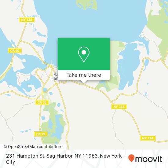 231 Hampton St, Sag Harbor, NY 11963 map