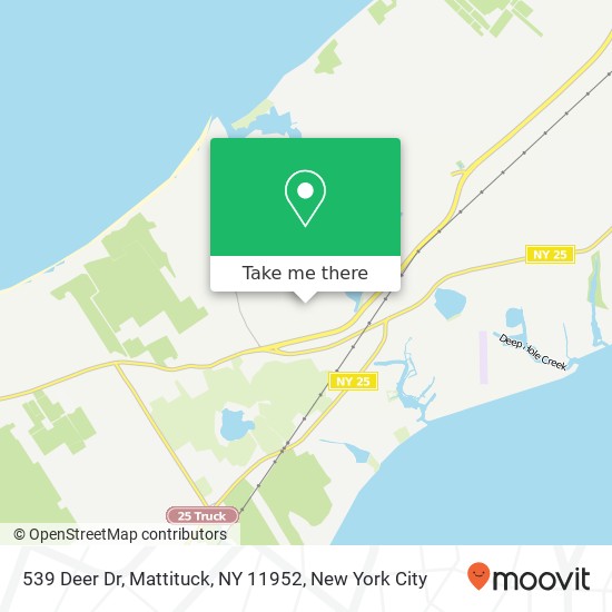 Mapa de 539 Deer Dr, Mattituck, NY 11952