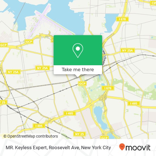 MR. Keyless Expert, Roosevelt Ave map