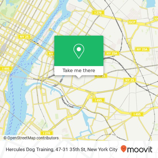 Mapa de Hercules Dog Training, 47-31 35th St