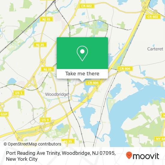Port Reading Ave Trinity, Woodbridge, NJ 07095 map