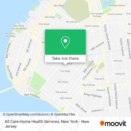 All Care Home Health Services map