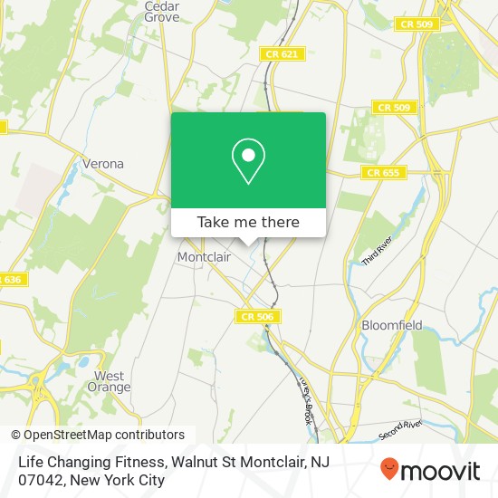 Life Changing Fitness, Walnut St Montclair, NJ 07042 map