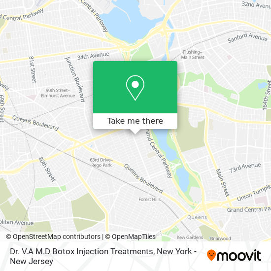 Dr. V.A M.D Botox Injection Treatments map