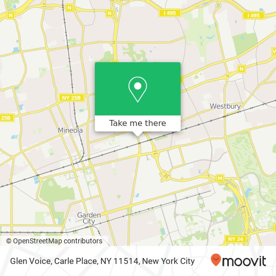 Mapa de Glen Voice, Carle Place, NY 11514