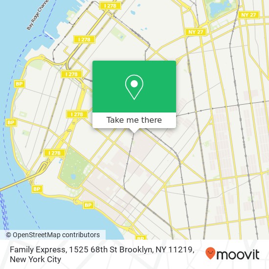 Family Express, 1525 68th St Brooklyn, NY 11219 map