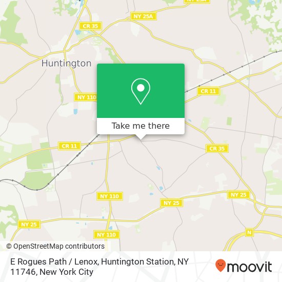 Mapa de E Rogues Path / Lenox, Huntington Station, NY 11746