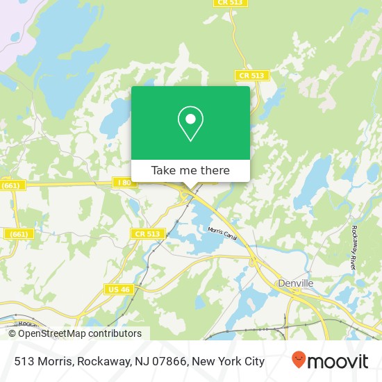 Mapa de 513 Morris, Rockaway, NJ 07866
